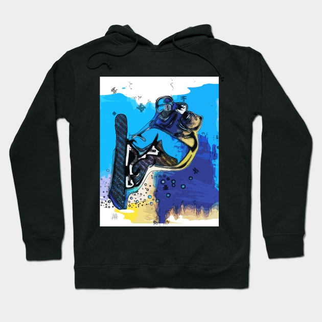 Big Air Jumps! - Snowboarding Fool Hoodie by Highseller